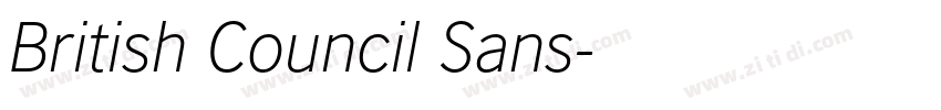 British Council Sans字体转换
